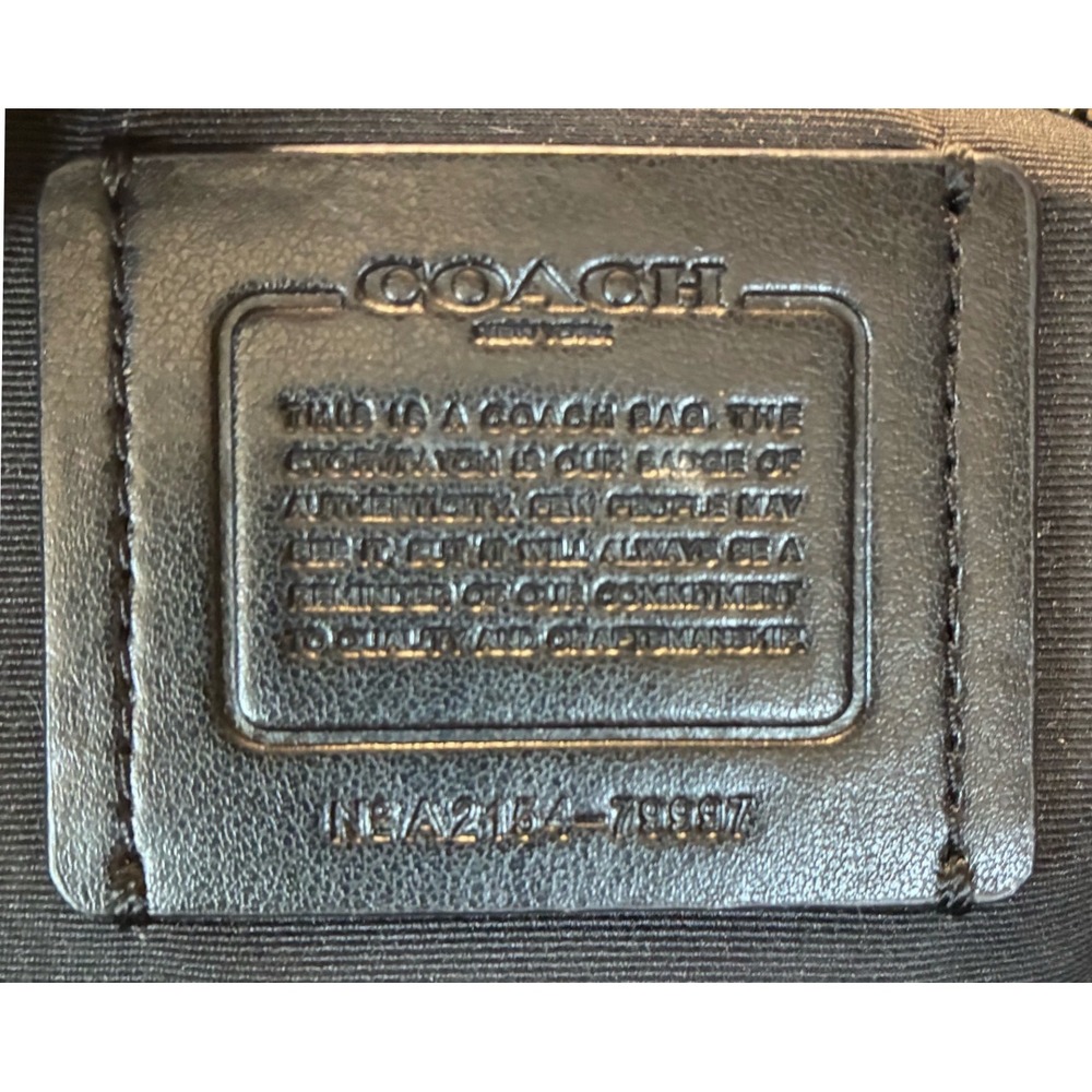 Coach Prairie Satchel Black Pebbled Leather Handbag 79997 Silver Hardware - Picture 3 of 9